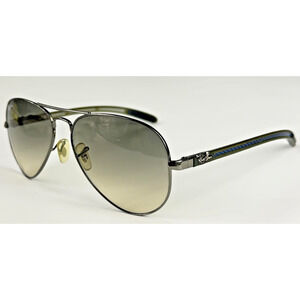 Ray-Ban Tech Aviator RB 8307 004/32 Carbon Fiber Blue 58-14mm Gradient Lenses